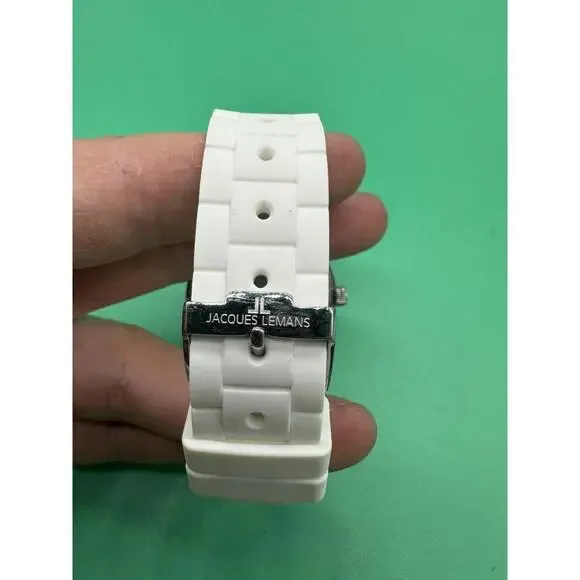 Jacques Lemans Unisex Rome Sports Wrist Watch 1-1622 White  display picture 1